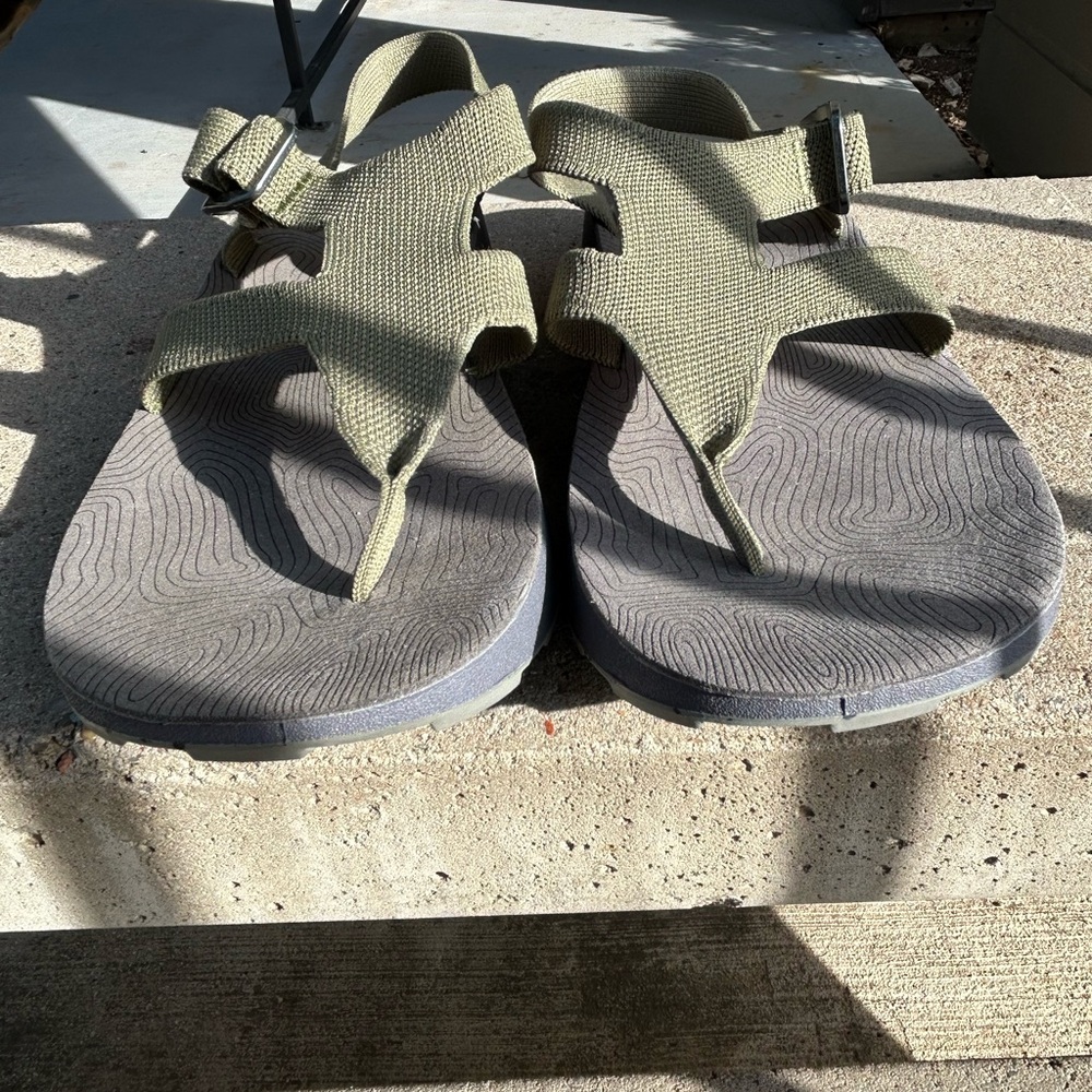 Tread Labs Sandals with Adjustable Straps Arch Support Men’s Size 9 GREEN - Picture 2 of 11